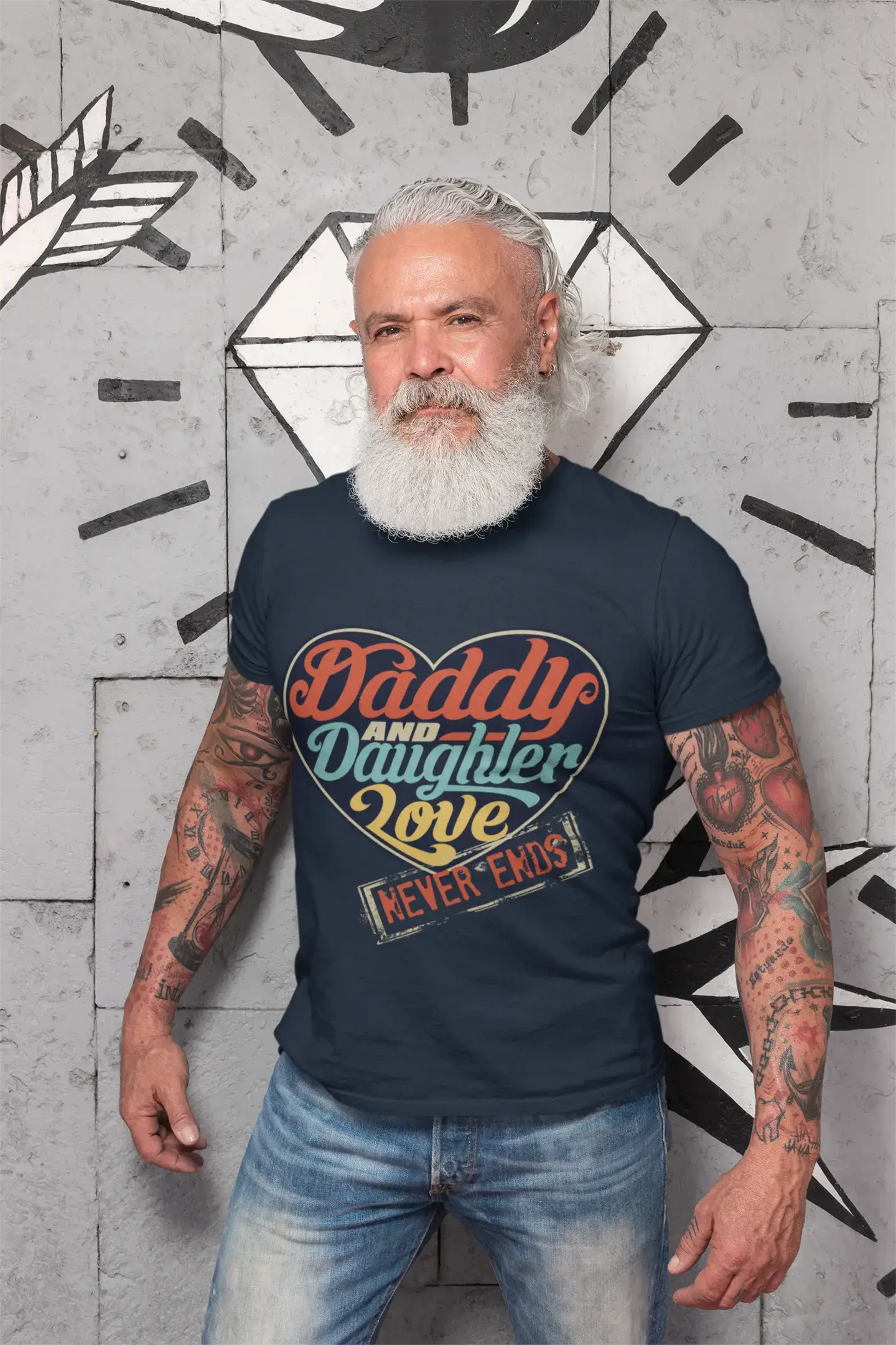 ULTRABASIC Men's T-Shirt Father's Day Birthday Gift Daddy's Girl Vintage Shirt Short Sleeve Tee