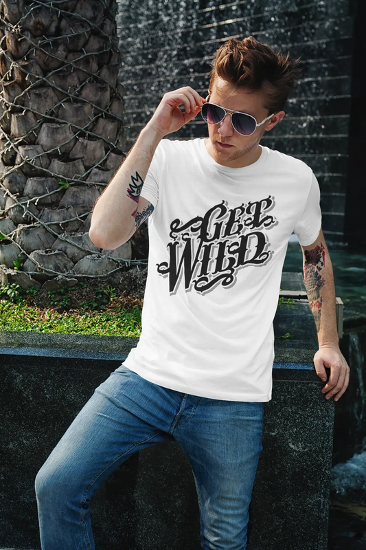 Vintage T-Shirt for Men Camp Shirt Get Wild Short Sleeve Birthday Outfit