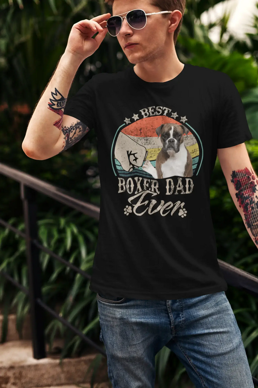 ULTRABASIC Herren-Grafik-T-Shirt „Best Boxer Dad Ever – Dog Fist Shirt“.