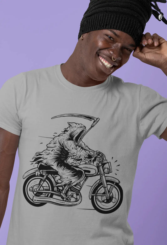 ULTRABASIC Herren T-Shirt Crim Reaper auf Motorrad – Lustiges Racer-Shirt für Männer
