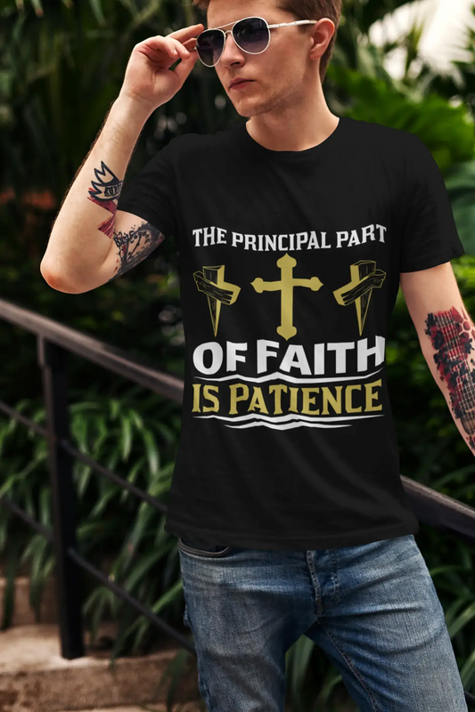 ULTRABASIC Herren-T-Shirt Der wichtigste Teil des Glaubens ist Geduld – religiöses Shirt