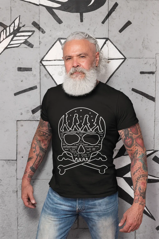 ULTRABASIC Men's T-Shirt Abbey Skull Crossbones - Skull Shirt for Men