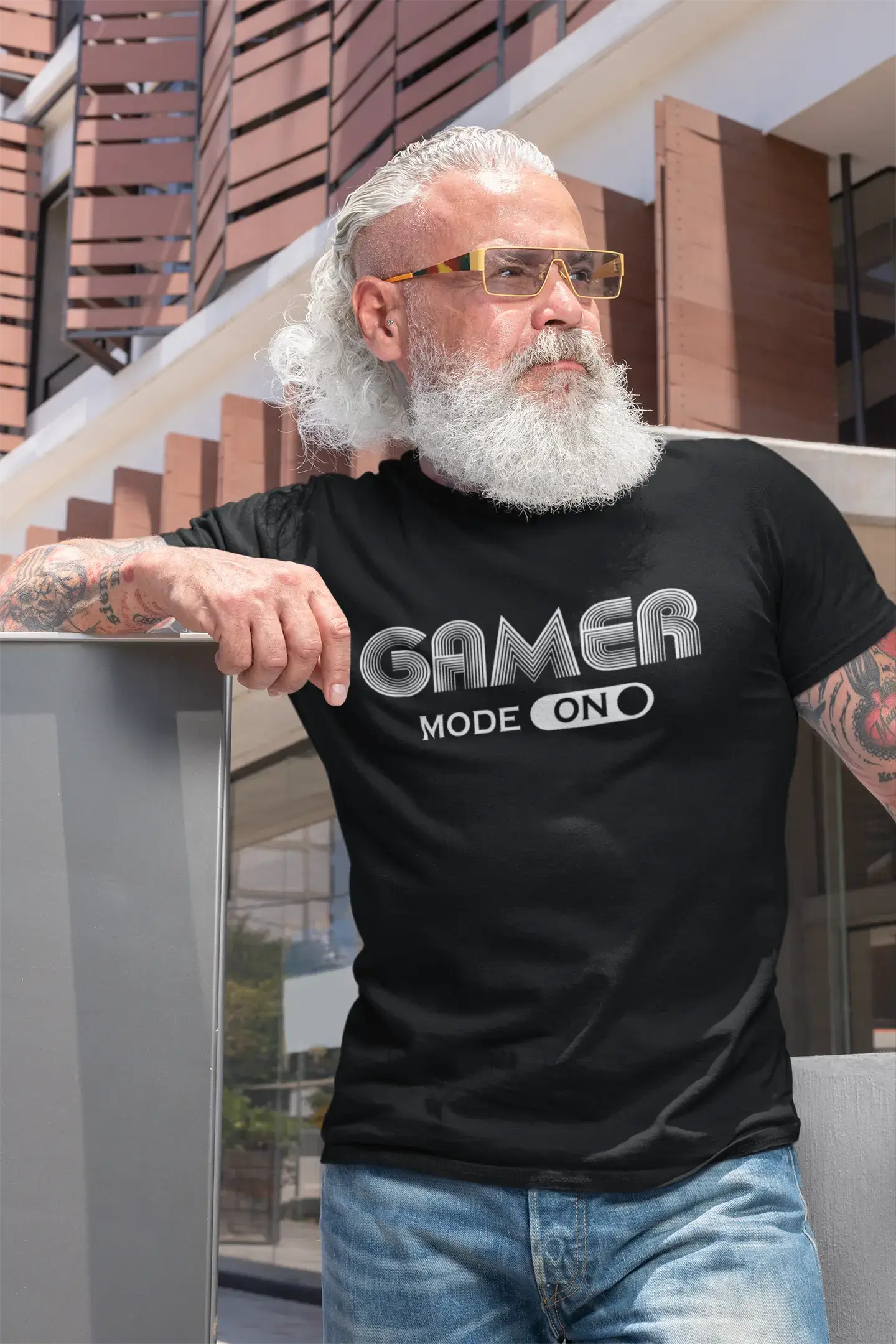 ULTRABASIC Men's Graphic T-Shirt Gamer Mode On - Gaming Shirt for Player