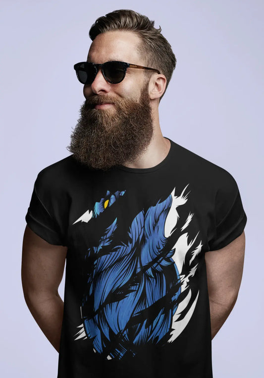 ULTRABASIC Herren Torn T-Shirt Pavo – Wunderschönes Vogel-Vintage-Shirt für Männer