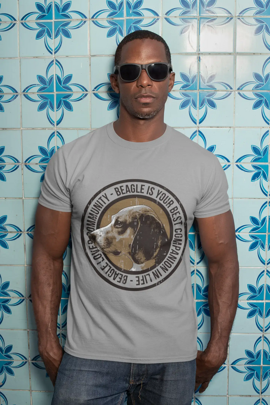 ULTRABASIC Herren-T-Shirt „Beagle is Your Best Companion Life – Dog Best Friend Shirt“.