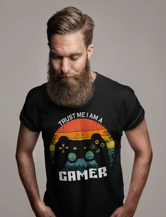 ULTRABASIC Herren T-Shirt Trust Me I am a Gamer – Lustiges Sunset Gaming Shirt