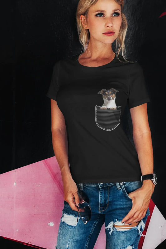 ULTRABASIC Damen T-Shirt Jack Russell Terrier – süßer Hund in der Tasche