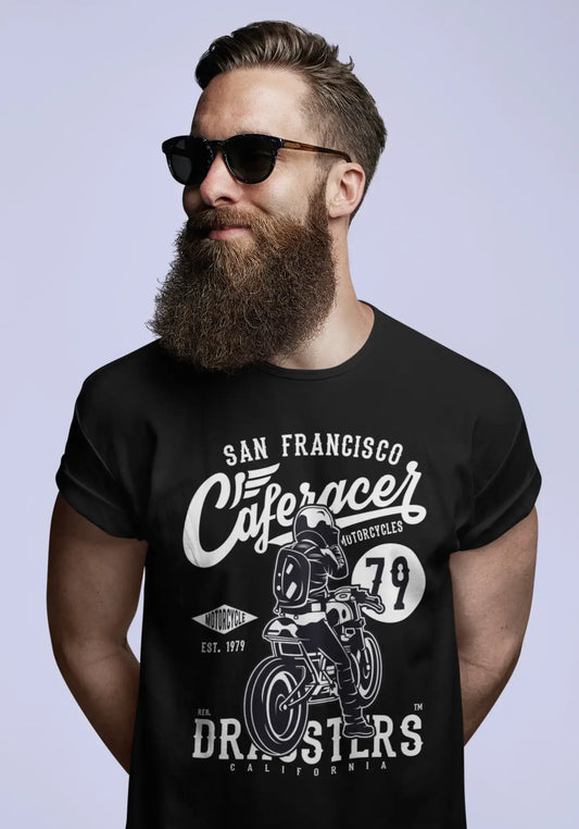 ULTRABASIC Herren T-Shirt Caferacer Since 79 San Francisco – Motorradshirt für Herren