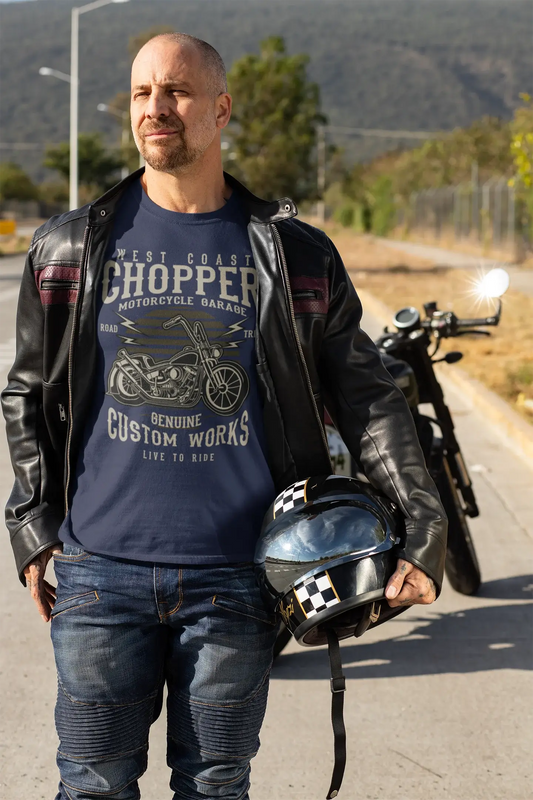 ULTRABASIC Herren T-Shirt West Coast Chopper – Live to Ride Motorradshirt für Herren