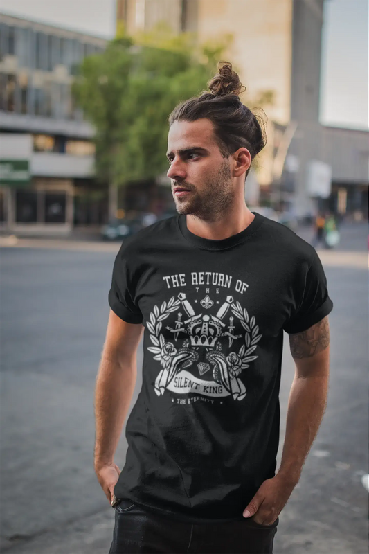 ULTRABASIC Herren T-Shirt Return of the Silent King – Crown Eternity Lustiges Shirt