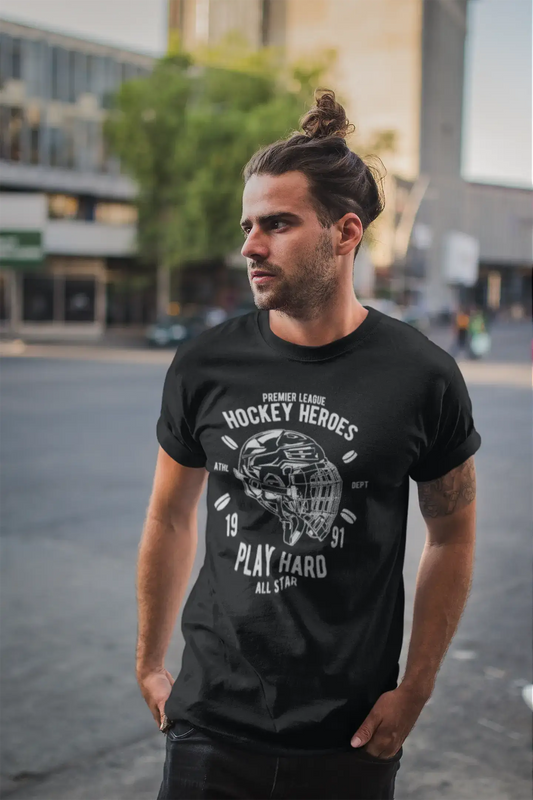 ULTRABASIC Herren T-Shirt Hockey Heroes Since 1991 – Play Hard All Star T-Shirt