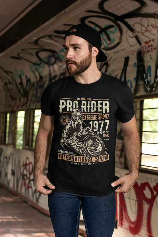 ULTRABASIC Herren Grafik-T-Shirt Reunion Pro Rider 1977 – Extremsport-T-Shirt