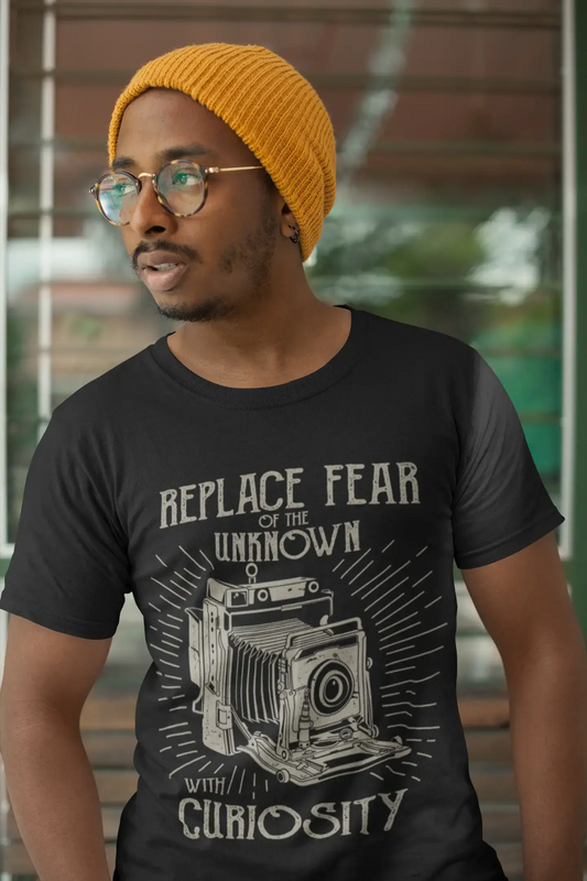 ULTRABASIC Herren-T-Shirt Ersetzen Sie die Angst vor dem Unbekannten durch ein Neugier-T-Shirt