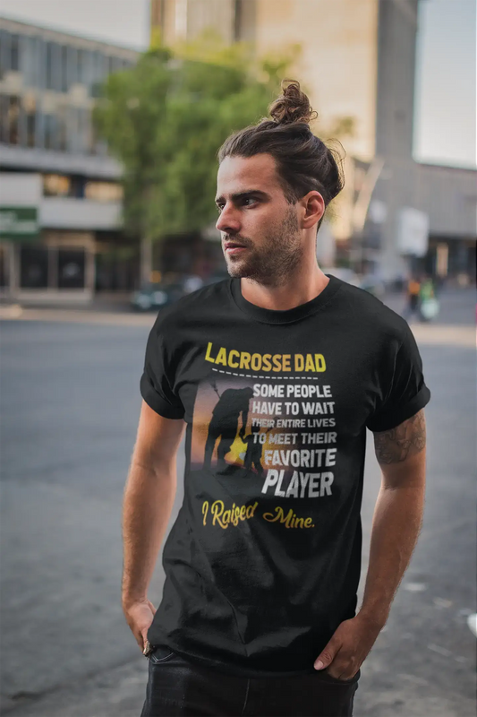 ULTRABASIC Men's Graphic T-Shirt Lacrosse Dad - I Raised Mine