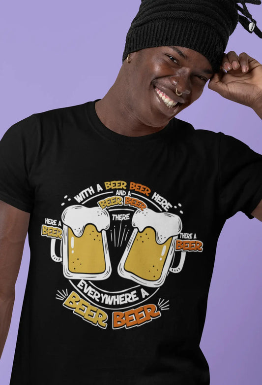 ULTRABASIC Lustiges Herren-T-Shirt „Everywhere a Beer – Song Beer Lover“-T-Shirt