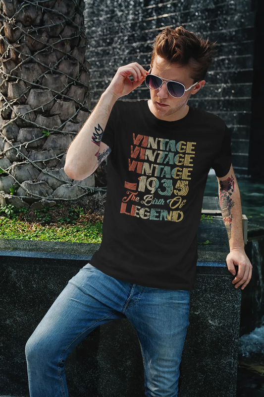 ULTRABASIC Herren T-Shirt Vintage 1935 The Birth of Legend – 85. Geburtstagsgeschenk T-Shirt für Männer