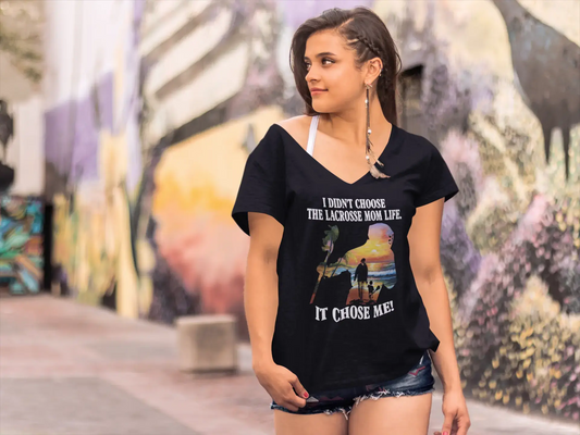 ULTRABASIC Damen-T-Shirt „I Did't Choose the Lacrosse Mom Life“ – Lustiges Mutter-T-Shirt