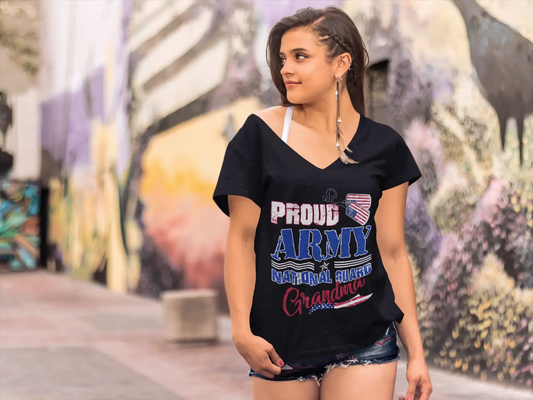 ULTRABASIC Damen T-Shirt Stolze Armee-Nationalgarde-Oma – Amerikanische patriotische Mutter T-Shirt