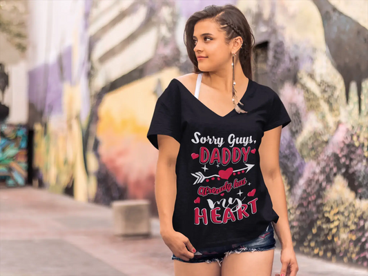 ULTRABASIC Damen-T-Shirt „Sorry Guys Daddy Always Has My Heart – Valentinstag“, kurzärmelige Grafik-T-Shirts