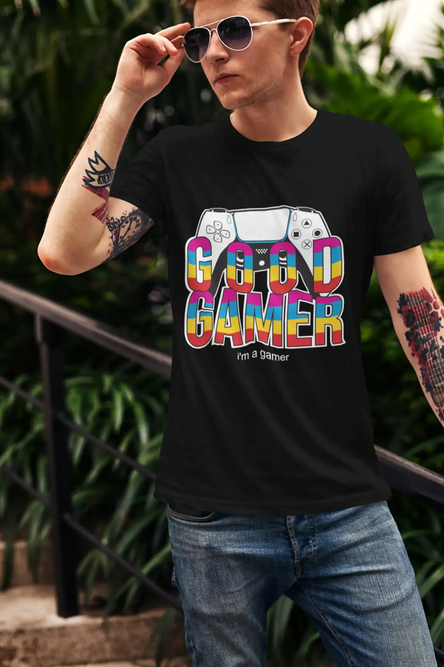 ULTRABASIC Men's Gaming T-Shirt Video Good Gamer I'm a Gamer - Funny Video Games Tee Shirt