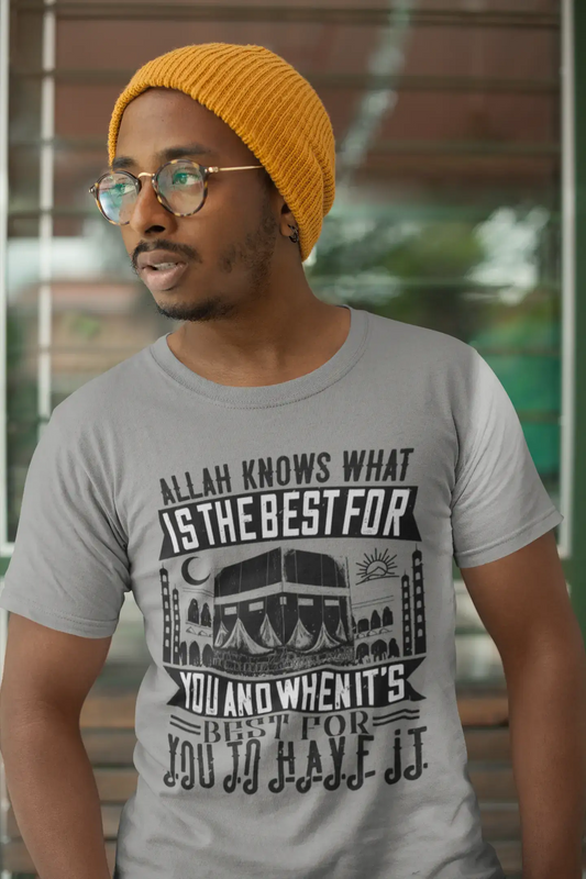 ULTRABASIC Herren-T-Shirt „Allah weiß am besten, was das Beste für Sie ist – Kaaba-T-Shirt“.