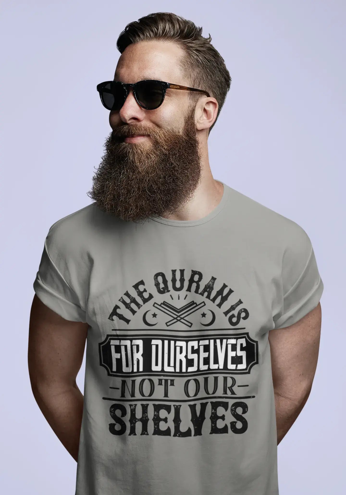 ULTRABASIC Herren-T-Shirt „Der Koran ist für uns selbst, nicht für unsere Regale“ – muslimisches T-Shirt