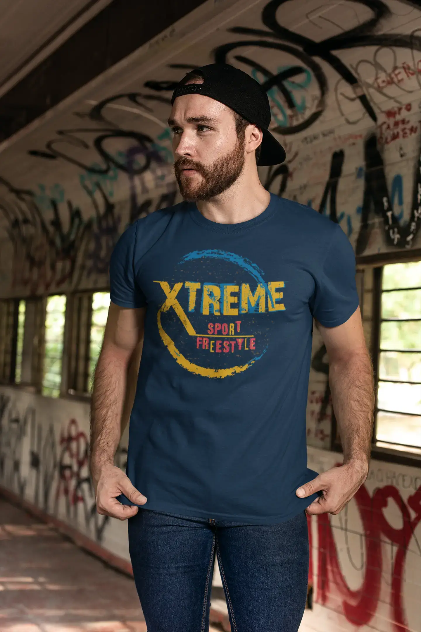 ULTRABASIC Men's Novelty T-Shirt Xtreme Sport Freestyle Tee Shirt