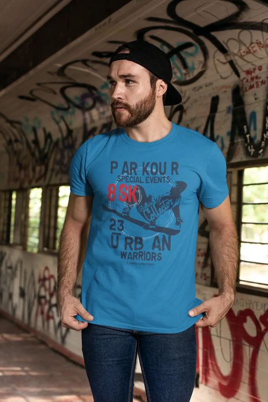 ULTRABASIC Men's Novelty T-Shirt Parkour Urban Warriors Tee Shirt