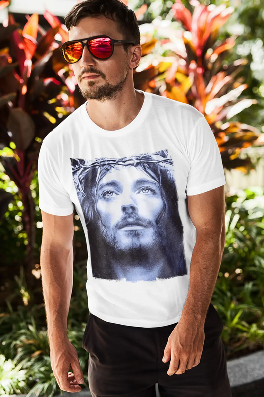 Jesus Christus Blau: Herren-T-Shirt Celebrity Star ONE IN THE CITY
