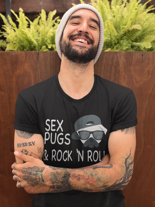 Sex Pugs Rock n Roll Herren T-Shirt ONE IN THE CITY 00192