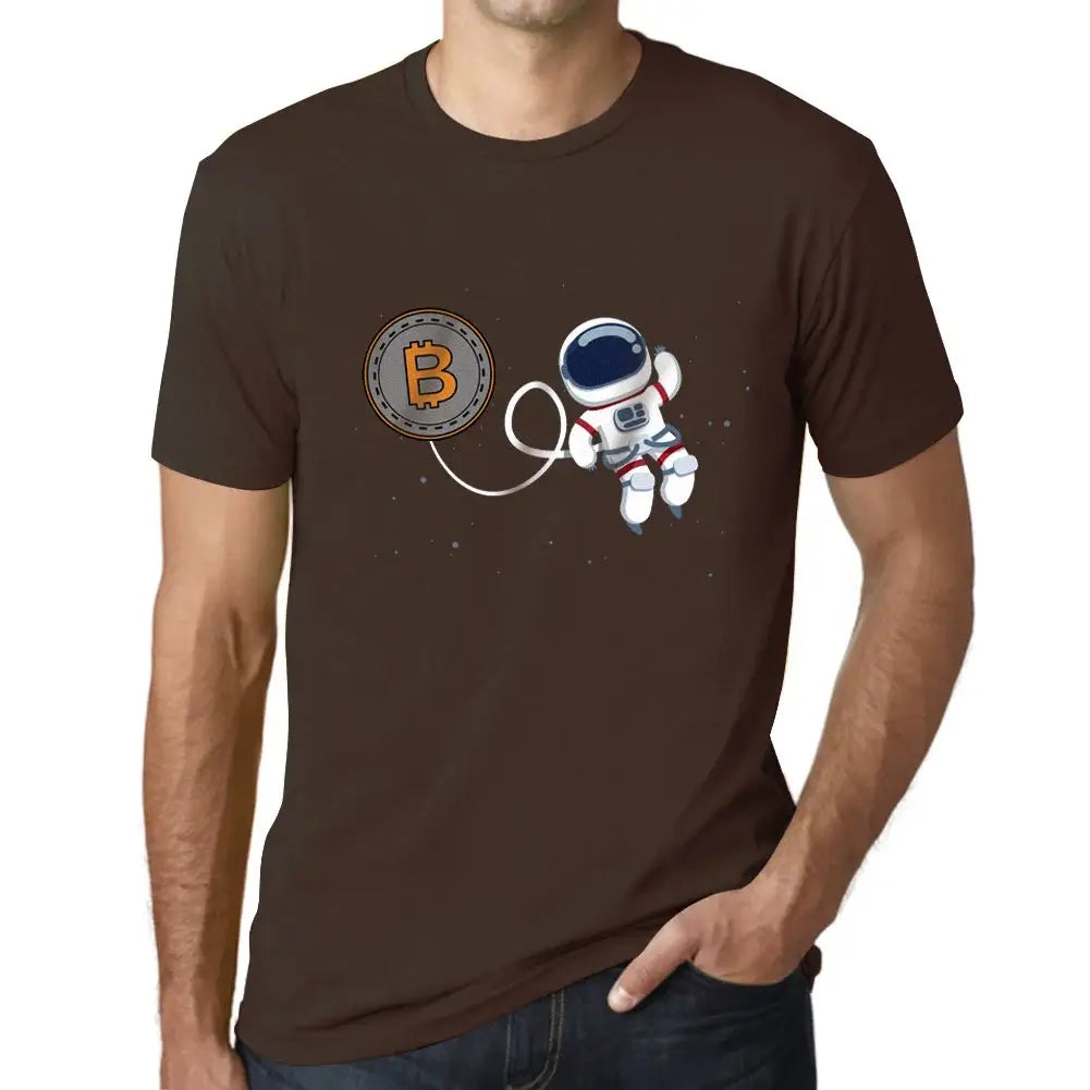 Men's Graphic T-Shirt Bitcoin To The Moon Hodl Btc Crypto Funny Eco-Friendly Limited Edition Short Sleeve Tee-Shirt Vintage Birthday Gift Novelty