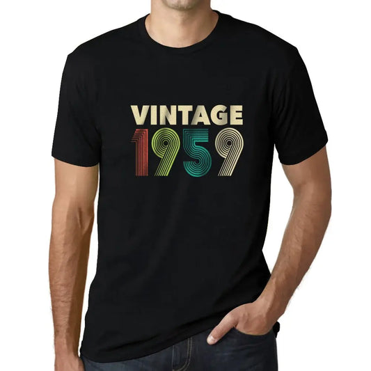Men's Graphic T-Shirt Vintage 1959 65th Birthday Anniversary 65 Year Old Gift 1959 Vintage Eco-Friendly Short Sleeve Novelty Tee