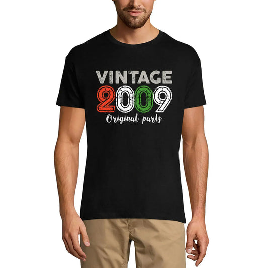 Men's Graphic T-Shirt Original Parts 2009 15th Birthday Anniversary 15 Year Old Gift 2009 Vintage Eco-Friendly Short Sleeve Novelty Tee