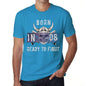 08, Ready to Fight, Men's T-shirt, Blue, Birthday Gift 00390 - ultrabasic-com