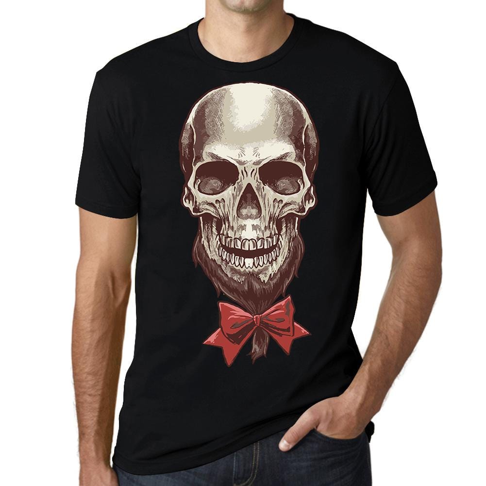 ULTRABASIC Graphic Men's T-Shirt - Bearded Skull - Casual Gift Shirt for Men skulls ahirt clothes style tee shirts black printed tshirt womens hoodies badass funny gym punisher texas novelty vintage unique ghost humor gift saying quote halloween thanksgiving brutal death metal goonies love christian camisetas valentine death