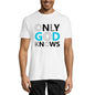 ULTRABASIC Graphic Men's T-Shirt Only God Knows - Religious Quote - Vintage Shirt
