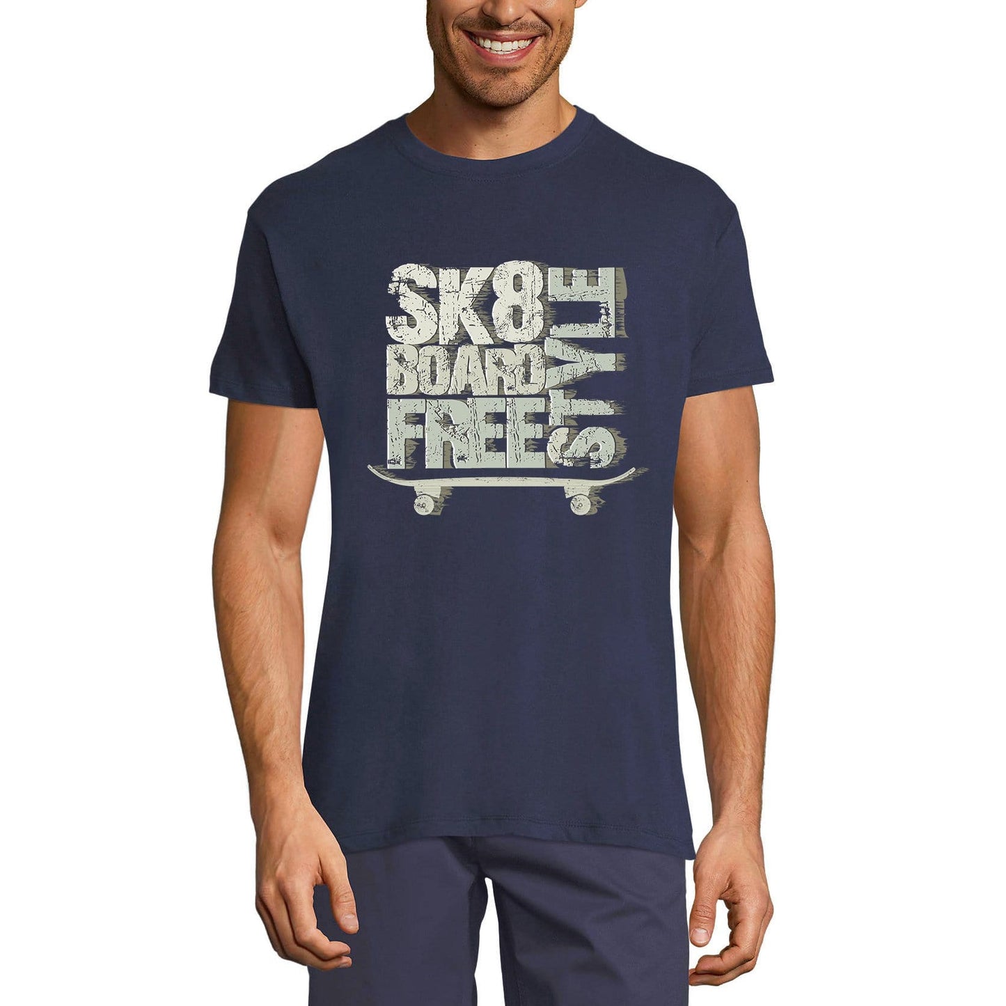 ULTRABASIC Men's Novelty T-Shirt Skate Board Freestyle Tee Shirt