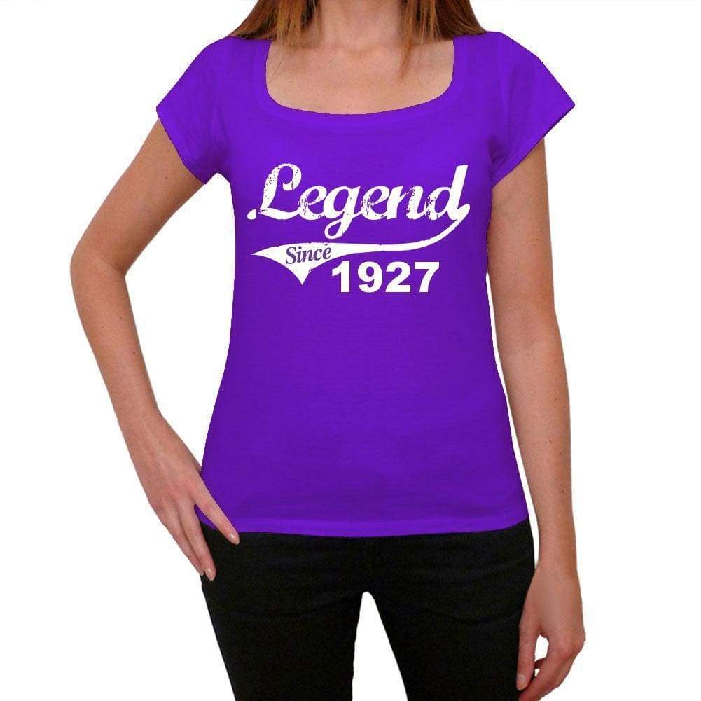 1927, Legend Since Womens T shirt Purple Birthday Gift 00131 - ultrabasic-com