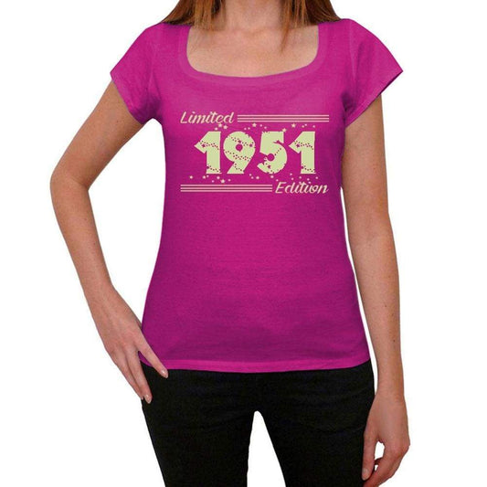 1951 Limited Edition Star, Women's T-shirt, Pink, Birthday Gift 00384 ultrabasic-com.myshopify.com