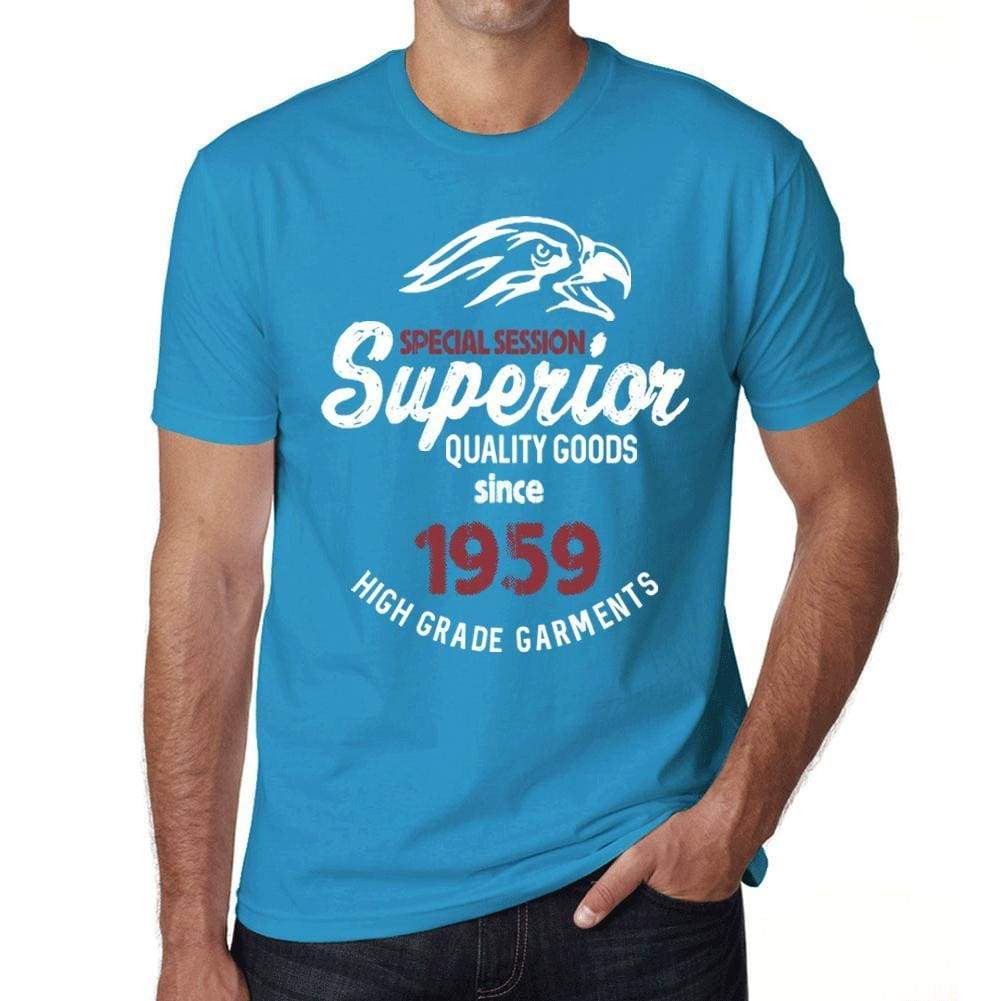 1959, Special Session Superior Since 1959 Mens T-shirt Blue Birthday Gift 00524 - Ultrabasic