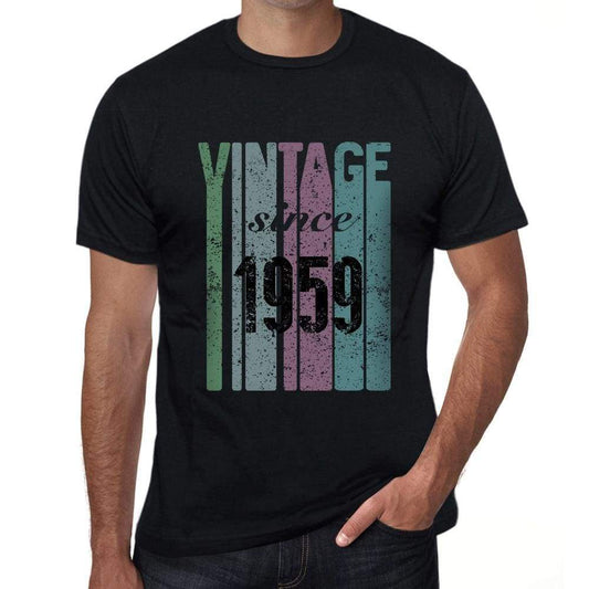 1959, Vintage Since 1959 Men's T-shirt Black Birthday Gift 00502 ultrabasic-com.myshopify.com