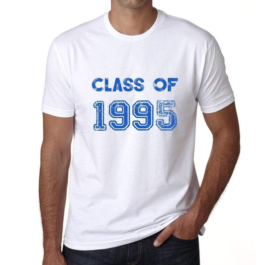 1995 Class Of White Mens Short Sleeve Round Neck T-Shirt 00094 - White / S - Casual