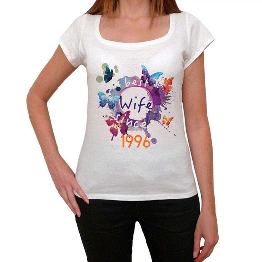 1996 Womens Short Sleeve Round Neck T-Shirt 00142 - Casual