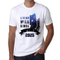 2025 Living Wild Since 2025 Mens T-Shirt White Birthday Gift 00508 - White / Xs - Casual