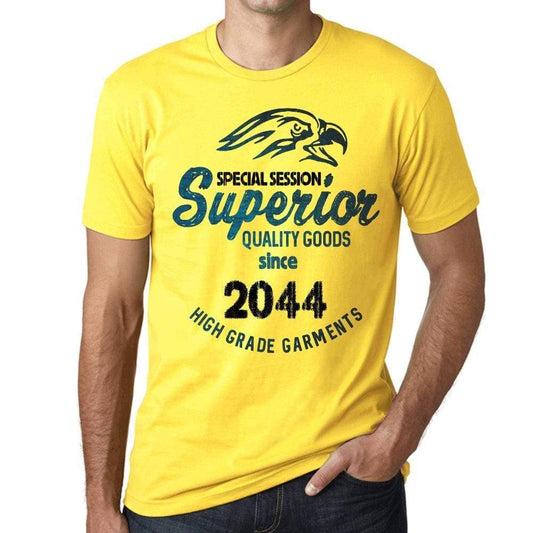 2044 Special Session Superior Since 2044 Mens T-Shirt Yellow Birthday Gift 00526 - Yellow / Xs - Casual