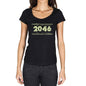 2046 Limited Edition Star Womens T-Shirt Black Birthday Gift 00383 - Black / Xs - Casual