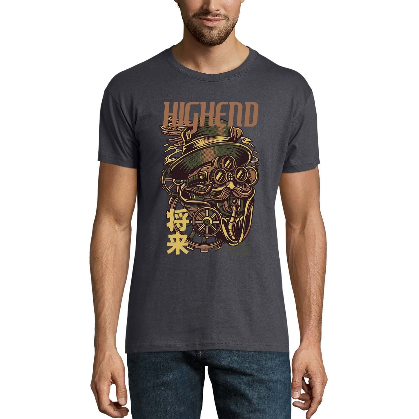 ULTRABASIC Herren-Neuheits-T-Shirt Highend – Roboter-T-Shirt