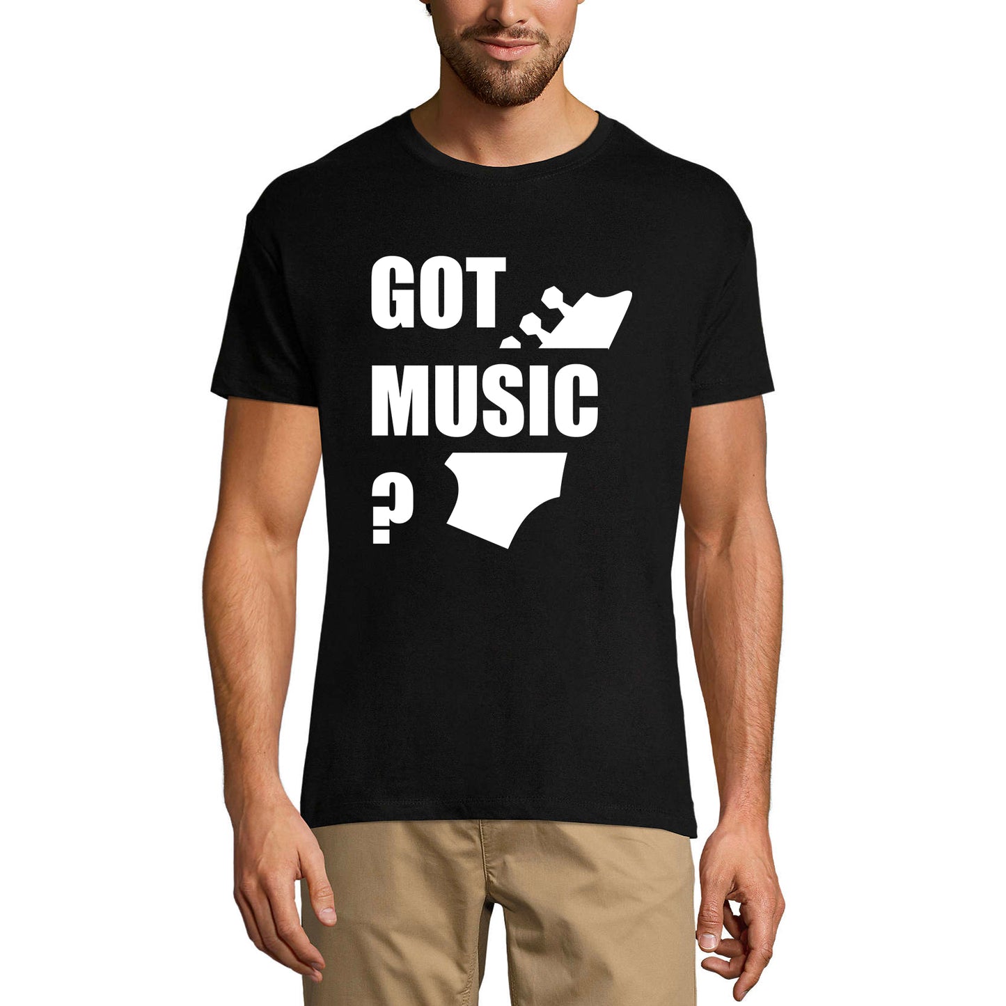 ULTRABASIC Men's Graphic T-Shirt Got Music - Funny Shirt for Musician
