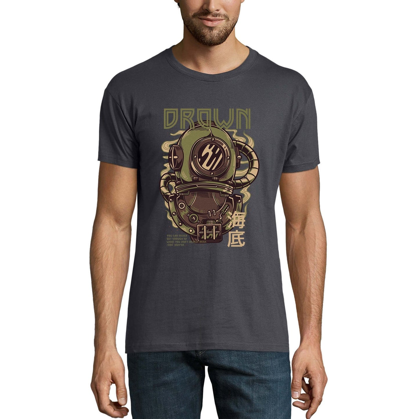 ULTRABASIC Herren-Neuheits-T-Shirt Drown – lustiges T-Shirt