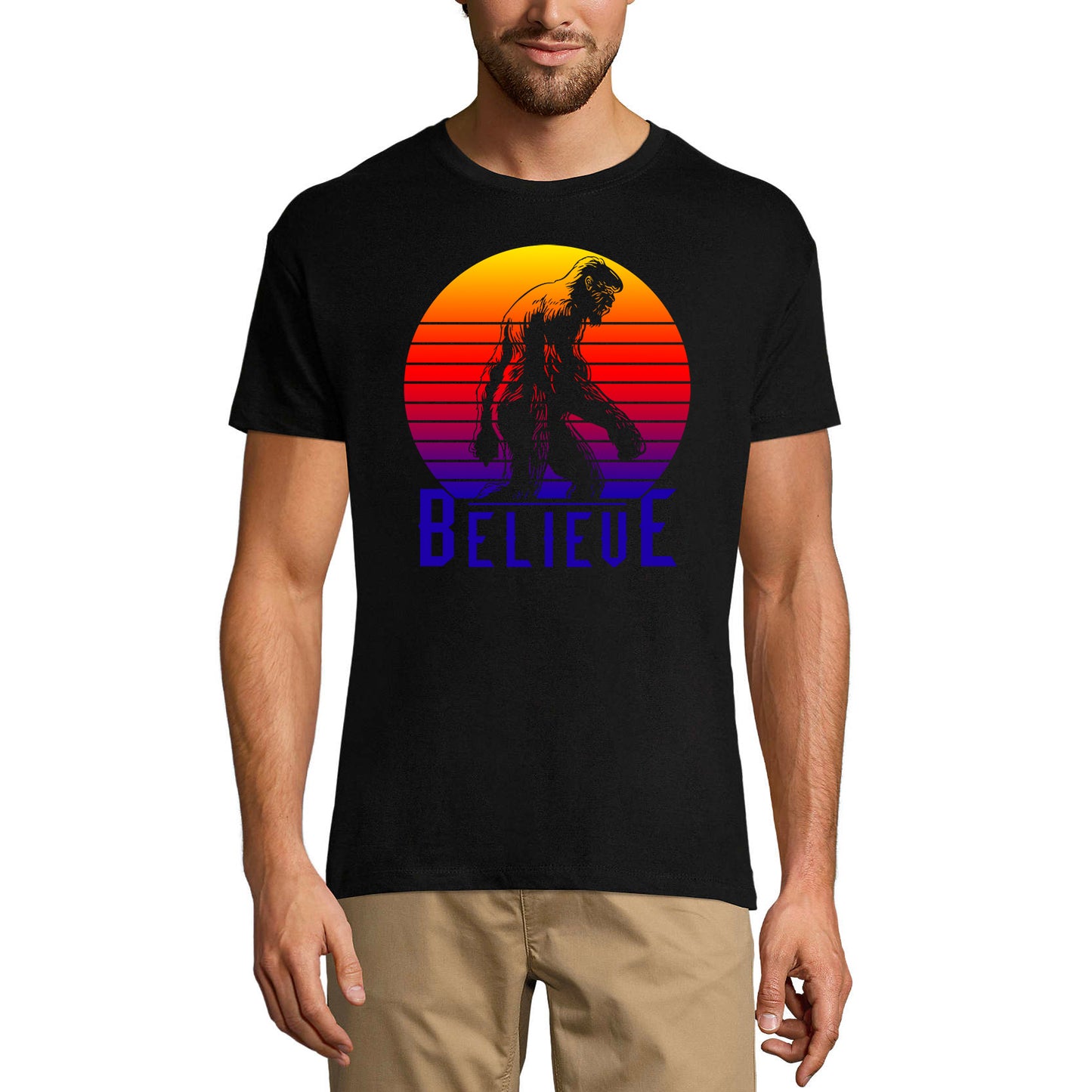 ULTRABASIC Herren Vintage T-Shirt Retro Believe – Gorilla T-Shirt